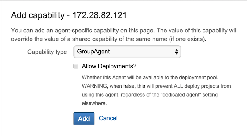 Select Group Agent Capability